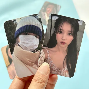 Kpop איידול 6Pcs/סט Lomo כרטיס IU גלויה אלבום תמונות חדש להדפיס כרטיסי תמונה אוהדים מתנות אוסף