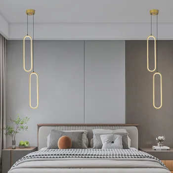 LED מודרנית תליון אור האווירה בסלון מנורה בסגנון פשוט קישוט מקורה אור 3000k-חם 6000K לבן קישוט הבית