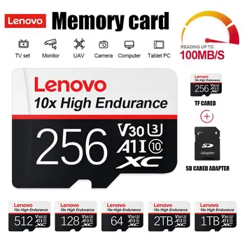 Lenovo במהירות גבוהה 2TB כרטיס זיכרון SD 512GB 256GB מיקרו TF/SD פלאש כרטיס TF על Tachograph/נינטנדו להתחלף עם חינם מתאם