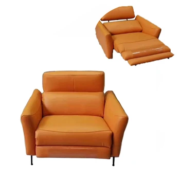 LINLAMLIM כיתה עליונה עור אמיתי הכיסא ספה גאמה כפול חשמלי שכיבה. מושב הסלון כיסאות פונקציונלי ספה, כורסה