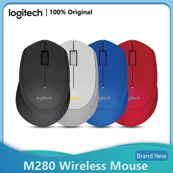 Logitech M280 עכבר אופטי אלחוטי 2.4 GHz 3 כפתורים מקלט אלחוטי עכברים למחשב מחשב במשרד הביתה.