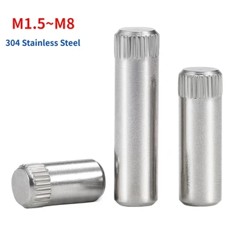 M1.5~M8 אל חלד 304 המחורצים Pin גלילי Pin פיר Pin צעצוע חיבור מוט נעילת הציר Pin
