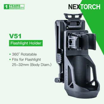 Nextorch V51 מהיר התיקו פנס מחזיק,תואם עם הגוף קוטר 25-32 מ מ,360º Rotatable,חדשני נעילה,ללבוש עמידים