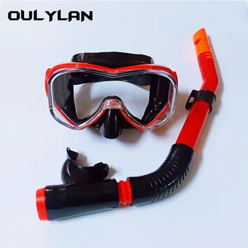Oulylan מקצועי מסיכת צלילה לשחייה, צלילה, מסכות צלילה להגדיר למבוגרים סיליקון משקפי משקפיים