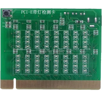 PCI-E 16X 8X PCI Express חריץ כרטיס Tester עבור לוח האם לזהות את Southbridge קצר או לפתוח PCI-E עם אור הבוחן