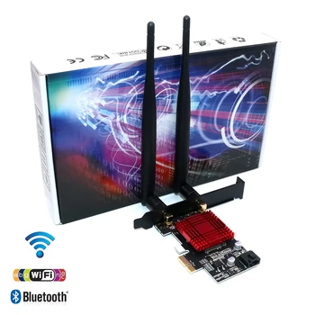 PCIE M. 2 Wifi מתאם כרטיס רשת 5 ג ' יגה הרץ 5g-5ghz Wireless PCI Express Wifi Bluetooth מתאם AC 9260 M2 Wifi כרטיס אנטנה למחשב