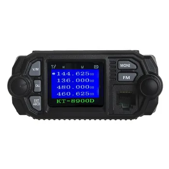 QYT KT-8900D LCD צבעוני נייד שני רדיו דרך 25W Dual Band VHF136-174 UHF400-480MHz Quad תצוגה מכונית-רדיו FM המשדר KT8900D