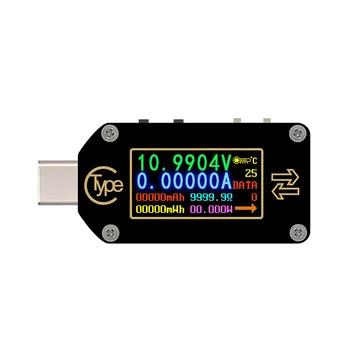 Rd Tc66 Type-C משטרת ההדק USB מד הזרם מודד מתח 2 מצב הנוכחי המונה מודד משטרת מטען סוללה כבל USB Tester1