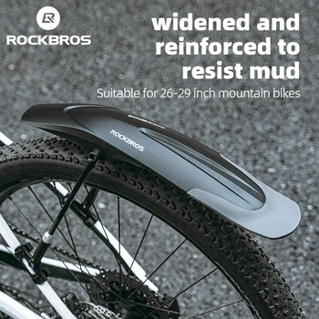 ROCKBROS אופני הרים Mudguard להרחיב שחרור מהיר 26-29 אינץ עמיד lnnovative התקנה פנדר אופניים Accessaries