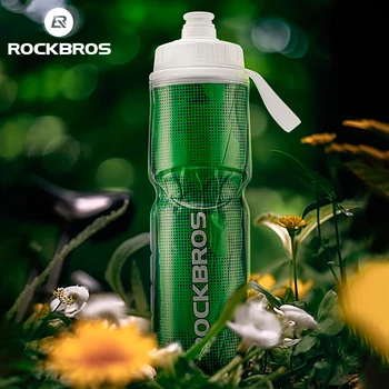 ROCKBROS אופניים, בקבוק מים 750ml נייד נייד ספורט כושר ריצה רכיבה על מחנאות וטיולים קומקום לחץ על אופניים בקבוק הכלוב