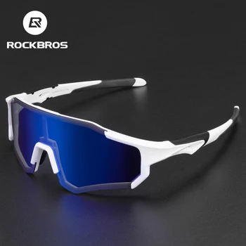 ROCKBROS רכיבה על אופניים משקפיים Photochromic מקוטב עדשת משקפי שמש הגנת UV400 משקפי סקי דייג טיפוס אופניים משקפי מגן