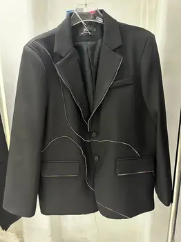 TD9041 של האופנה הגברים מעילים & מעילי 2023 מסלול חצי העצום אקארד רשת חדשה סיני שרוכים הקיץ חופשי חליפה