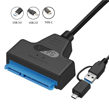 USB 3.0 ל-SATA כבל USB C כדי SATA III הכונן הקשיח מתאם עד 6Gbps תמיכה 2.5