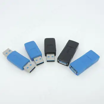 USB 3.0 סוג זכר נקבה זכר נקבה מתאם ממיר מחבר שאני AF מצמד עבור מחשב נייד כבל מאריך כחול B4