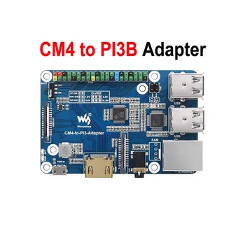 Waveshare עבור Raspberry Pi CM4 כדי 3ב מתאם הרחבת הלוח PI3B מתאם IO בסיס לוח CM4 כדי Pi3 מתאם