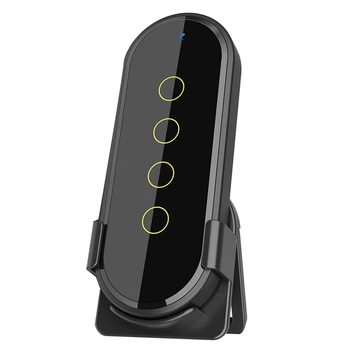 WiFi אלחוטי חכם להחליף ZigBee חיבור מרחוק 4 בקרת מפתח מגע מתג שליטה מרחוק בית חכם שחור