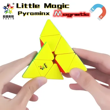 Yuxin קסם Pyraminx מ 3x3 מגנטי מהירות הקוביה מקצועי מתעצבן צעצועים Mágico Cubo Magico פאזל הונגרי הפירמידה Rubix