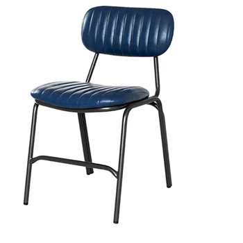 אוכל עתיק כיסאות מתכת מספרה סלון עיצוב הכיסא לאחור תמיכה באמצע המאה Sillas פארא סלון דה Bellezs ריהוט מודרני