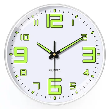 אופנה רלו דה ונקייה 12 אינץ ' זוהר לא אגרוף-שעוני קיר הבית סלון דקורטיבי השעון שקט שעון קיר 탁상시계