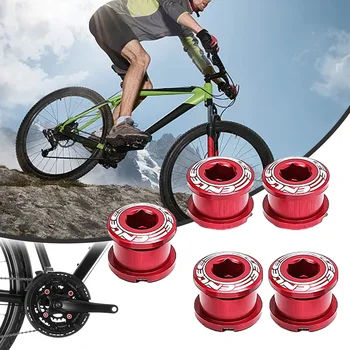 אופניים דיסק מסמרים ברגים יחיד דיסק מסמר כפול דיסק ציפורניים באיכות גבוהה קל משקל אופני הרים ציפורניים אדום שן