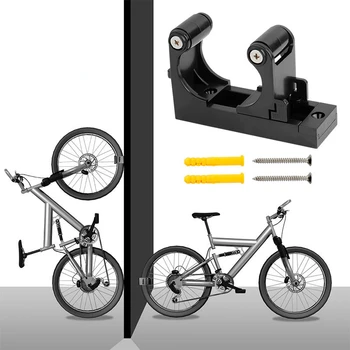 אופניים הוק חניה אבזם מתכוונן האופניים על הקיר אבזם קולבים פשוטים חניה מתלה אופניים אביזרי 1.0-2.8 אינץ ' צינור