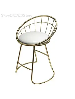 אור יוקרה תוספות הרוח כיסא פשוט הביתה ברזל הלבשה צואה שחורה קן הציפור איפור צואה הזהב נורדי מניקור הכיסא