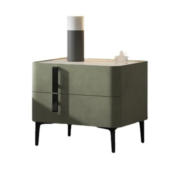 איטלקי השולחן שליד המיטה יוקרה בד מינימליסטי מודרני מעצב מגירות בצד המיטה, השולחן מסודר Mesillas דה נוצ ' ה בחדר רהיטים
