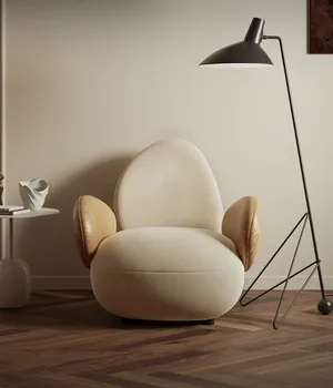 איטלקי מינימליסטי מעצב מינימליסטי מודרני אדם יחיד הספה בסלון גודל מזדמן הכיסא