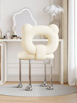 איפור כיסאות ריהוט יוקרתיים לסלון כסאות אוכל חדר השינה מסתובב איפור הכיסא משענת מניקור שולחן איפור צואה