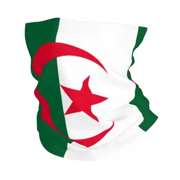 אלג 'יריה דגל צוואר לחורף חם יותר נשים Windproof לעטוף את פניו בצעיף לטיולים האלג' ירי גאה פטריוטי Gaiter סרט