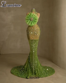 אלגנטי ירוק ים סלבריטאים שמלות לנשים 2023 אשליה סקסי ללא שרוולים שמלות ערב מארח תחפושות Vestidos דה גאלה