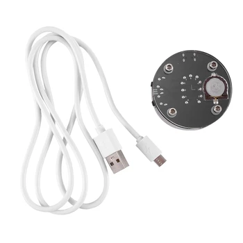 ב-12 Nixie RGB אודיו אלקטרוניים החלפת אביזרי DIY יחיד צינור זוהר שעון Micro-USB dc 5v