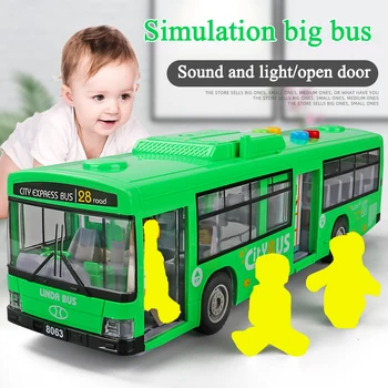 באיכות גבוהה בתוספת גודל טיפה עמיד אוטובוס אוטובוס אוטובוס ילדים גיל 3 תינוק 6 סימולציה האינרציה אוטובוס דגם צעצוע