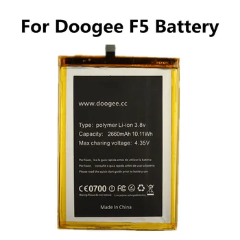 במלאי חדש 100% אמיתי F5 סוללה 2660mAh עבור DOOGEE F5 חכם טלפון נייד החלפת חלקים גיבוי סוללות