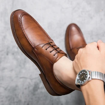 בעבודת יד נעלי עור נעליים מזדמנים עבור גברים פלטפורמת נעלי הליכה חיצוני נעלי נעליים קלות לנשימה נעלי ספורט ארבע עונות