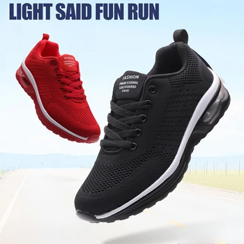 גברים נעלי ספורט רשת לנשימה ריצה נעלי ספורט יוניסקס אור רך הבלעדי זוג נעלי הליכה חיצוני כושר אתלטי נשים נעליים