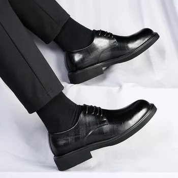 גברים עור נעליים מזדמנים חיצונית נוחה באיכות גבוהה אופנה רך Homme הקרסול החלקה דירות המוקסין מגמת פלוס גודל 38-44