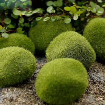 גודל מלאכותי קצף ירוק טחב, צמחים קישוטים יצירתיים הביתה גן הדשא קומה עיטורים