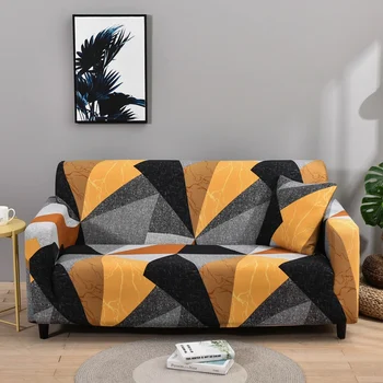 גיאומטריות ספה מכסה עבור הסלון למתוח ספה לכיסוי Funda ספה פינתית הכיסא הספה לכסות את עיצוב הבית 1/2/3/4-מושבית
