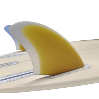 גלשן טווין סנפירים UPSURF העתיד קיל סנפיר ביצועים גבוהים פיברגלס לגלוש סנפירים 2 סנפירים צהובים תאום Quilhas לגלוש אביזרים