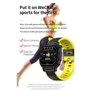 דיגיטלי שעון יד עמיד למים ספורט דיגיטלי חכם שעון חכם תזכורת נרחב תואם שעון חכם
