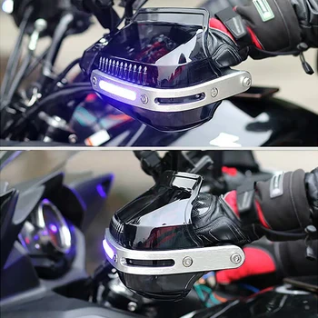 האופנוע יד שומרים LED להתמודד עם מגן מגן מכסה על קוואסאקי kxf 250 z1000 2007 zzr 600 650 סמ 