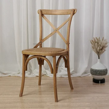 האמריקאי פנאי כיסא עץ פשוט כסאות אוכל ריהוט הסלון גבוה משענת הכיסא נורדי בציר חדר אוכל כיסא.