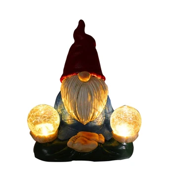 הגמד פסלים לגינה קישוטים Gnome אור השמש פסל חוצות מצחיק גן חצר קישוט גינה דשא קישוט