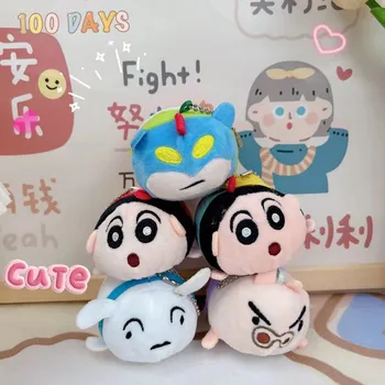 החדש יפנית עפרון שין צ ' אן פעולה קאמן מחזיק מפתחות קריקטורה תרמיל תליון חמוד צעצועים קטיפה Kawaii בובה אביזרים מתנה הנער