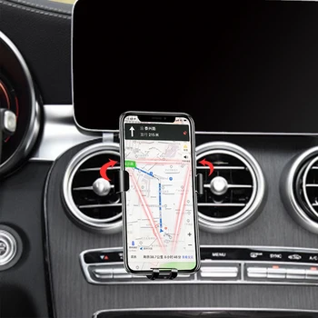 המכונית טלפון נייד בעל המרכבות לעמוד GPS סוגר את הטלפון ניווט סוגר עבור מרצדס בנץ C-Class 205 מה שאמרתי לה W253 הפנים המכונית