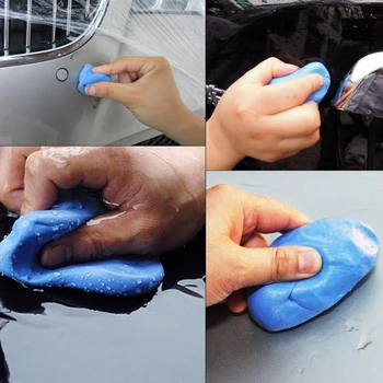 המכונית קליי בר הרכב כביסה ניקוי כלים כחול 100 גר ' מנקה טיפול אוטומטי מכונת כביסה בוצה בוץ להסיר כף יד המפרט את האביזרים
