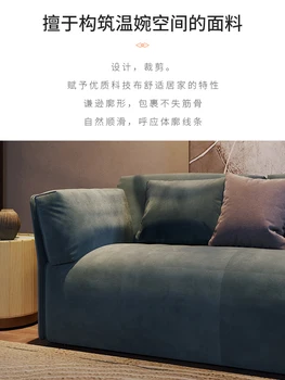 הסגנון האיטלקי טכנולוגיית בד הספה, מינימליסטי מודרני בסלון, נורדי אור יוקרה ספה פינתית, גודל יחידת