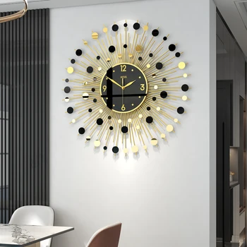 הסלון קוורץ שעון קיר יוקרתי מודרני אילם תלוי קיר שעונים משק הבית הנורדי אופנה קיר קישוט קישוט הבית