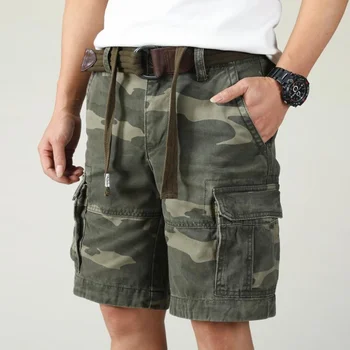 הקיץ הסוואה המכנסיים גברים מגניב כותנה מקרית ים מכנסיים קצרים נוחים הסוואה.